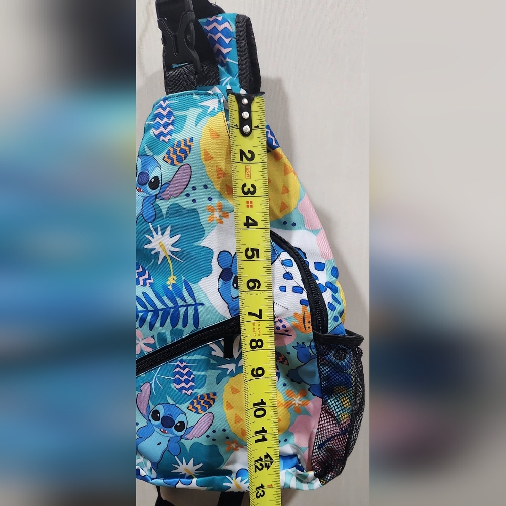 Stitch Sling Backpack with Floral Design - Picture 5 of 6